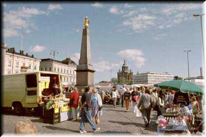 Der Obelisk auf dem Marktplatz